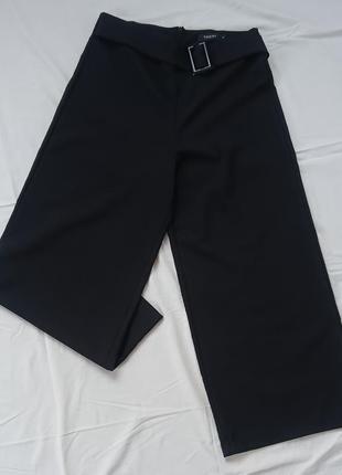 Черные брюки-кюлоты1 фото