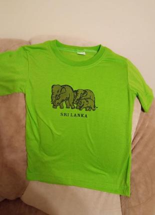 Футболка із слонами, на вік 5-8 років