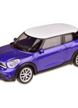 Машина металлическая mini cooper paceman "welly" 44047cw масштаб 1:43