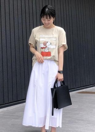 Стильная футболка uniqlo peanuts унисекс