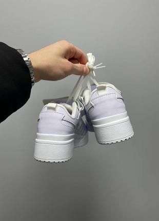 Женские кроссовки на высокой подошве adidas forum low🆕 кроссовки с липучкой4 фото