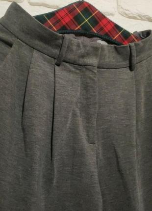 Трикотажные широкие брюки на высокой талии. 36-38 р.(рост 160).2 фото