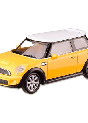 Машина металлическая mini cooper s "welly" 44010cw масштаб 1:43