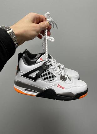 Эксклюзивные женские кожаные кроссовки nike air jordan 4 🆕 найк джордан