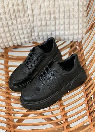 Кеди шкіряні