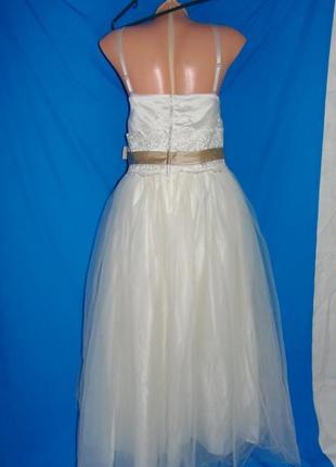 Весільна сукня на випускний р. xs-s2 фото