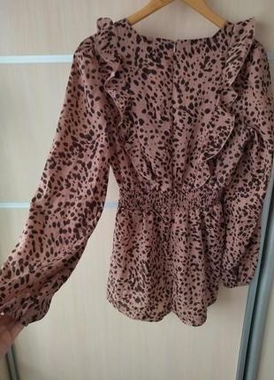 Неймовірне леопардове плаття шортами, комбез4 фото