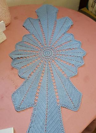 Доріжка серветка звязана гачком, ручна робота 94/38 см.