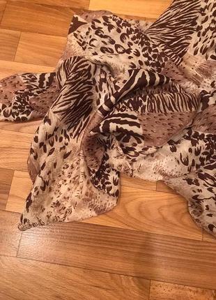 Шарф в леопардовий принт від с@а6 фото