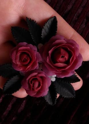 Брошь "зачарованные розы"5 фото