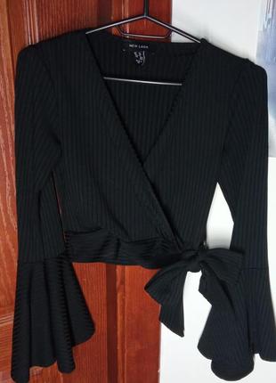 Кофта/блуза з рукавами кльош на зав'язці