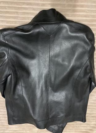Кожаная куртка massimo dutti 3
