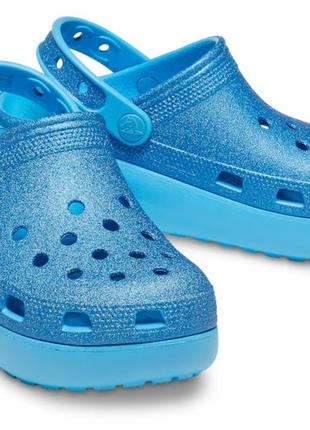 Сабо на платформе крокс crocs crocs cutie crush glitter,  с12