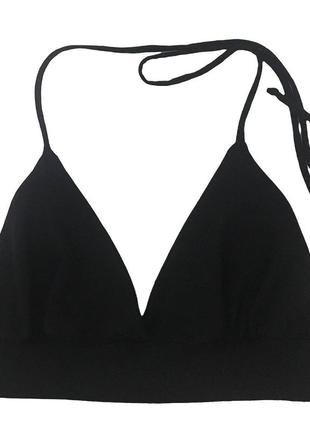 Майка топ топик американка вырез лодочкой высокий вырез спортивный бюстгальтер