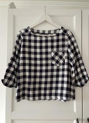📎 рубашка m&s в клетку 🍃