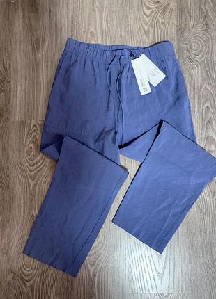 Штаны с льна zara штани