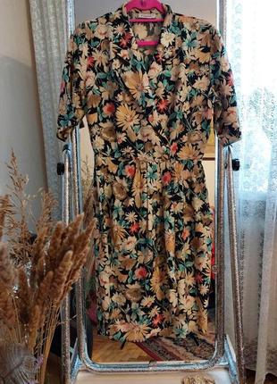 Лёгкое винтажное платье 👗а-ля красотка👗city life( размер 12-14)