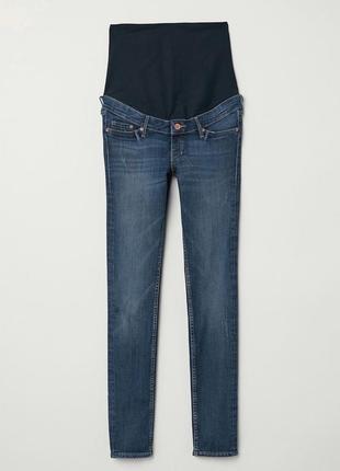 Джинси для вагітних скіні сині джинсові штани1 фото