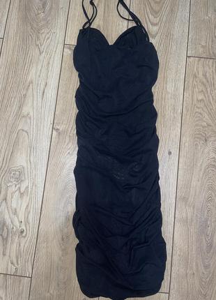 Платье сетка с открытой спиной туника2 фото