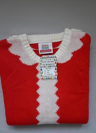 Крутой вязаный свитер в новогодний принт nationale postcode loterij5 фото
