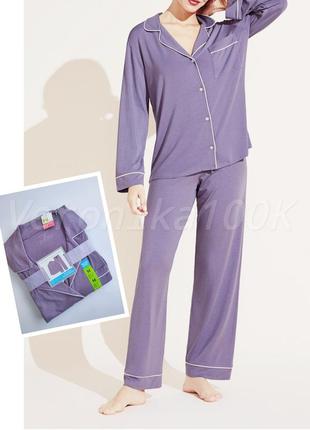 Сиреневая пижама бойфренд домашний костюм primark м, l,  xl,  40, 42, 48, 50