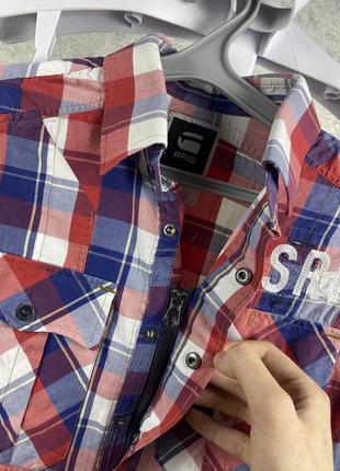 Мужская рубашка g-star tunnel phelps l/s check shirt3 фото