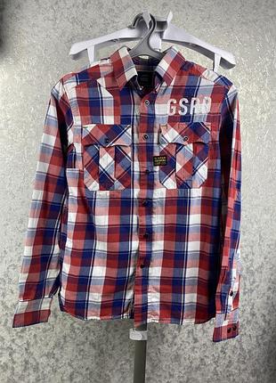 Мужская рубашка g-star tunnel phelps l/s check shirt