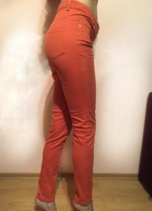 Яркие оранжевые джинсы h&m / штаны / джинси