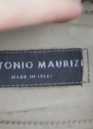 Лоферы antonio maurizi замша сделаны в италии 44р мокасины туфли8 фото
