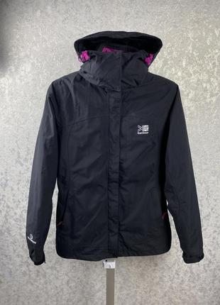 Жіноча чорна куртка/вітровка karrimor 3 в 1 з флісовою підкладкою