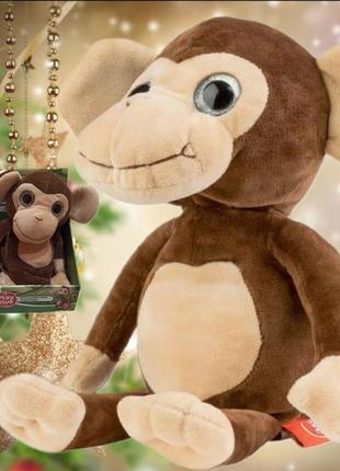 Розмовляюча м'ягка іграшка мавпа play tive  говорящая обезьянка