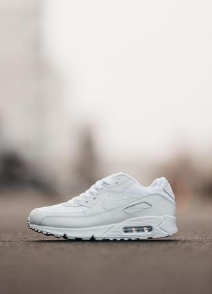 Мужские кожаные кроссовки nike air max 90#найк