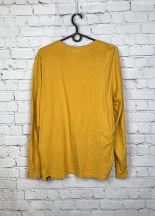 Футболка лонгслив пуловер горчичный желтый с длинным рукавом стильный the north face2 фото