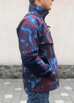 Ветровка stone island multicolor винтажная синяя куртка мужская3 фото