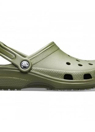 Крокси сабо crocs classic clog army green чоловічі крокси жіночі крокси класичні крокси3 фото