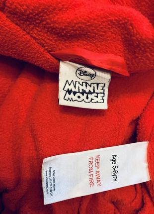 Курточка яркая с minnie mouse disney на флисе с ушками (оригинал)5 фото