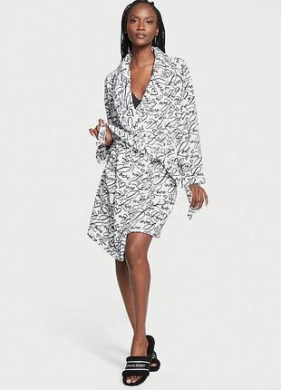 Теплий плюшевий халат victoria's secret xs/s оригінал