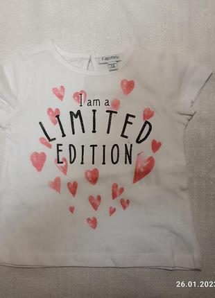 Футболка біла з написом