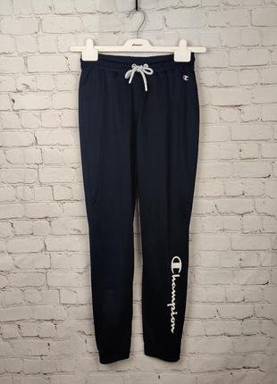 Мужские штаны спортивные тренировочные темно-синие champion dark blue men