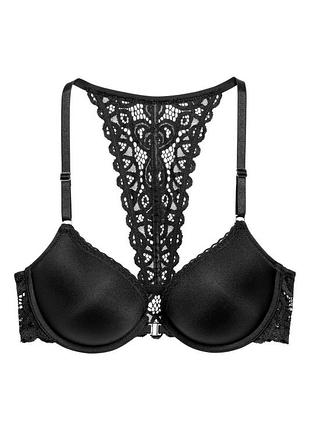 Шикарний бюстгальтер супер пуш ап застібка спереду  мереживна спинка h&m