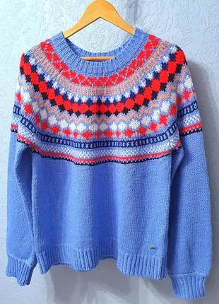 Вовняний светр lindeh кофта пуловер шерстяний