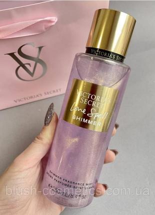 Парфюмированный спрей для тела victoria’s secret love spell shimmer fragrance mist 250ml