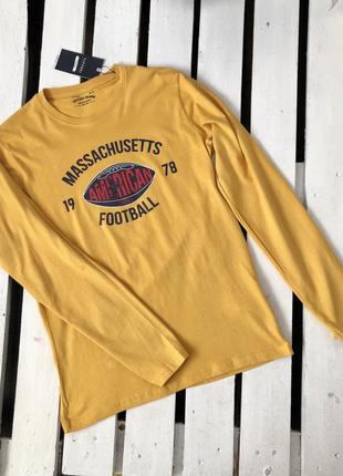 Супер качественный реглан подростковый tifossi итальялия желтый для парня 176 см