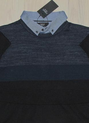 Фірмовий елегантний светр пуловер next, size l (новий! супер ціна!)1 фото