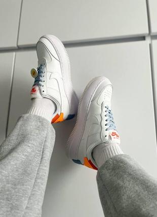 ♠️nike air force 1 shadow "white/orange"♠️10 фото