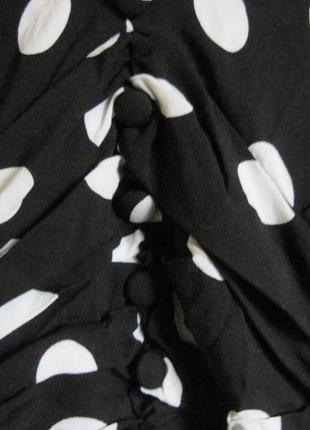 .новая черно - белая блузка в горошек "by very" р.483 фото
