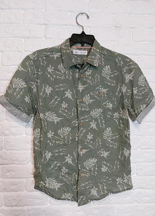 Фирменная льняная рубашка 9-10 лет