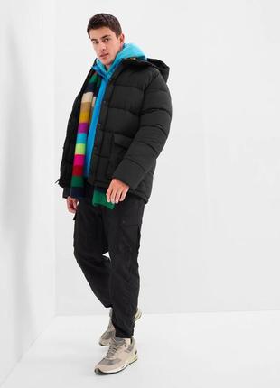 Пуховик gap hooded puffer jacket