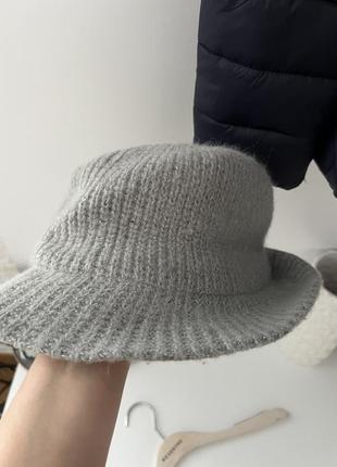 Ангоровая шапка капелюх asos