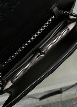 Крутая женская сумочка-клатч в стиле yves saint laurent чёрная стёганая7 фото